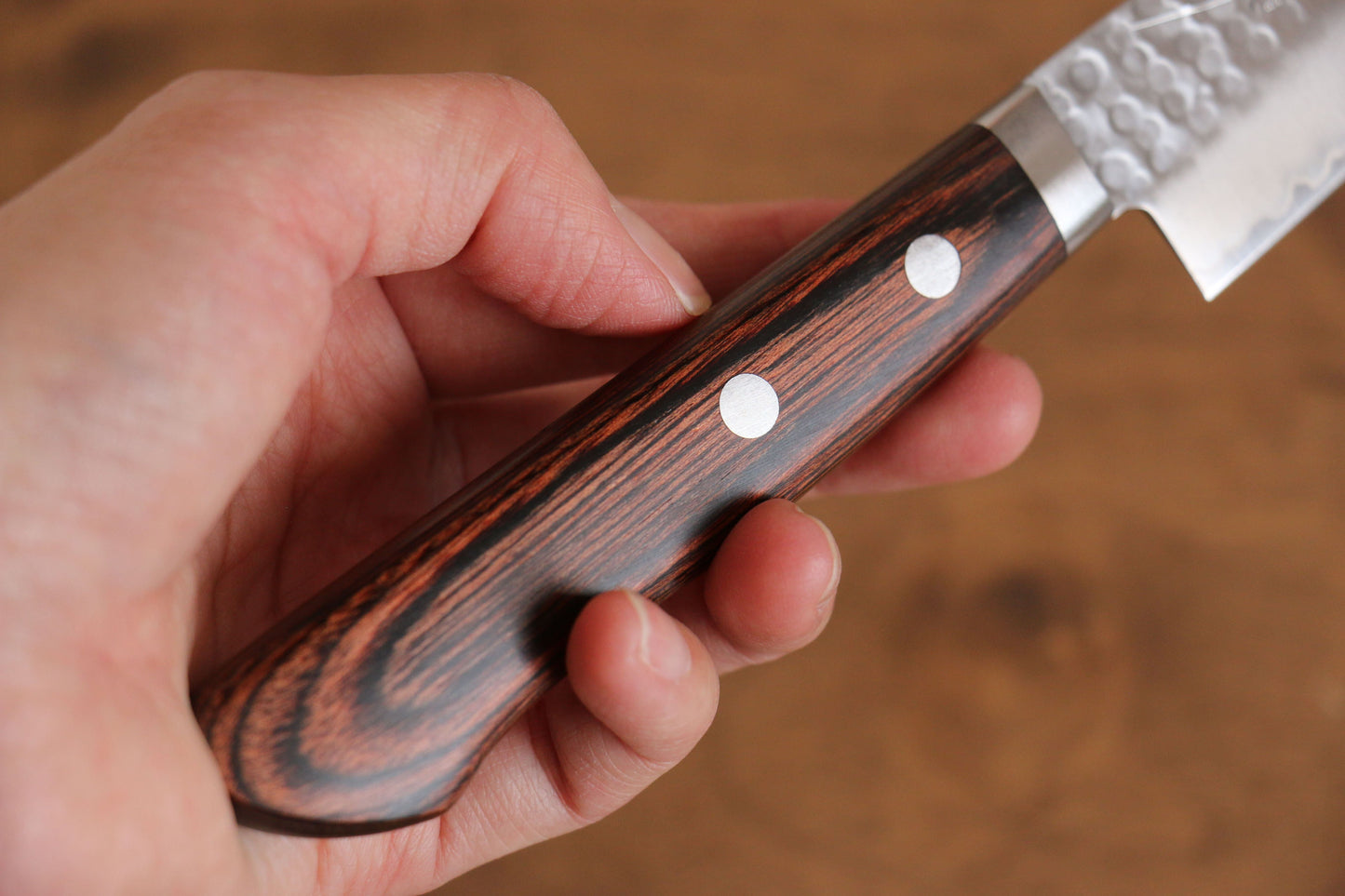 清助 スウェーデン鋼 ペティーナイフ マホガニー柄 - 清助刃物