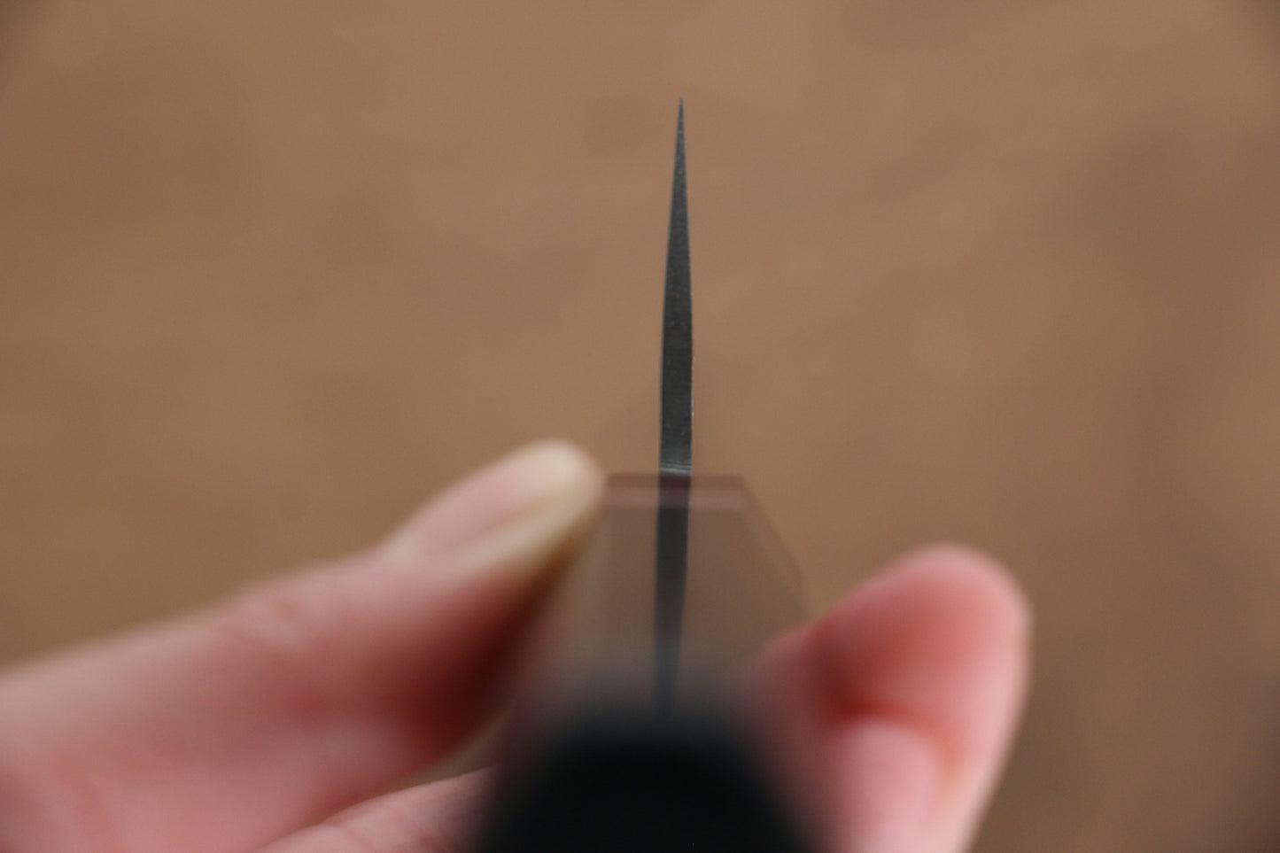 清助 V金10号 ダマスカス 牛刀包丁 210mm 黒合板柄 - 清助刃物