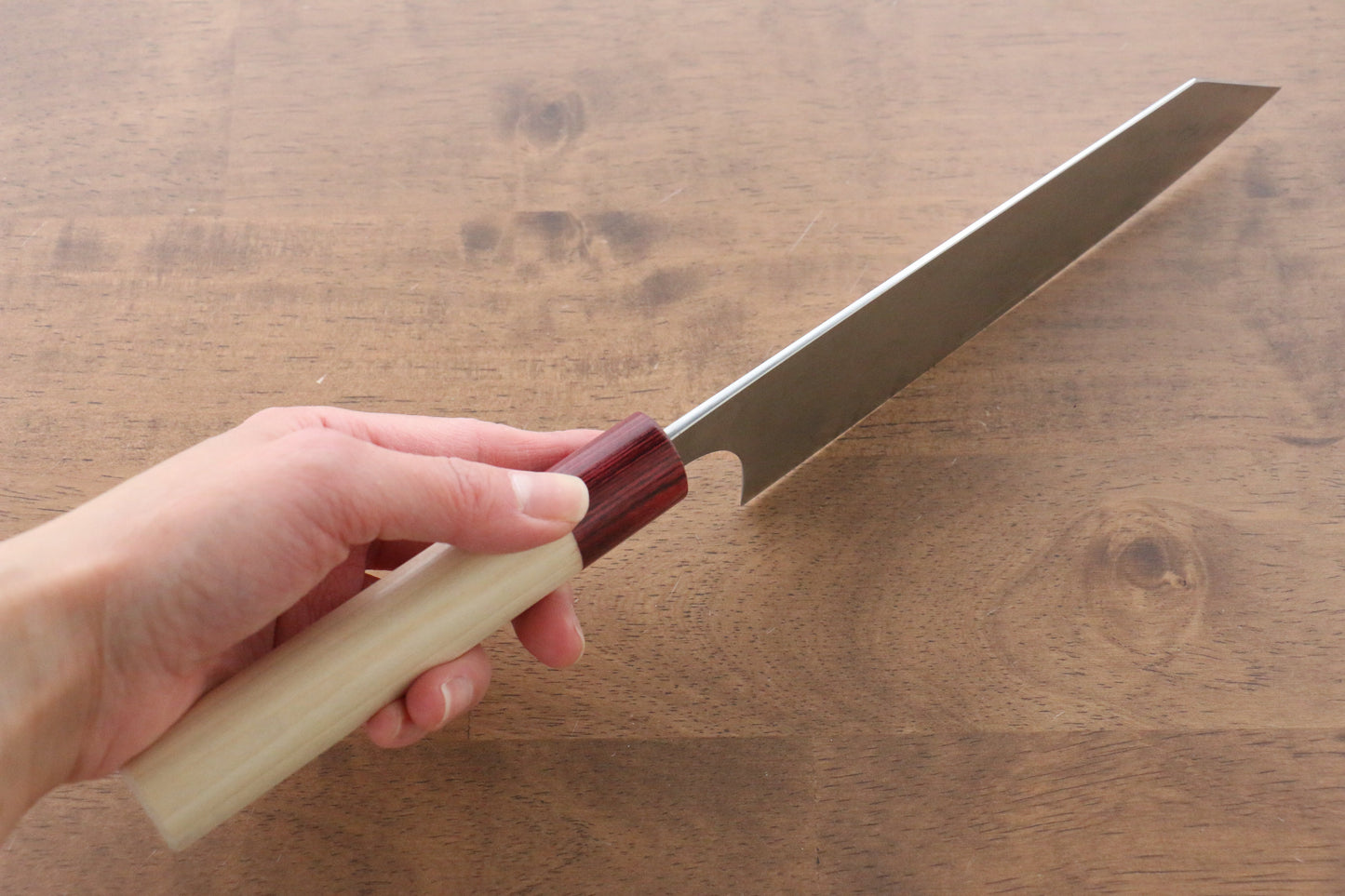 昌景 霧 V金10号 ダマスカス 文化包丁  170mm 朴柄 - 清助刃物