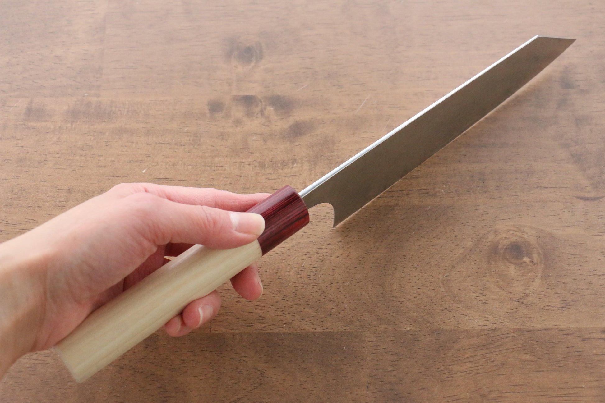 昌景 霧 V金10号 ダマスカス 文化包丁  170mm 朴柄 - 清助刃物