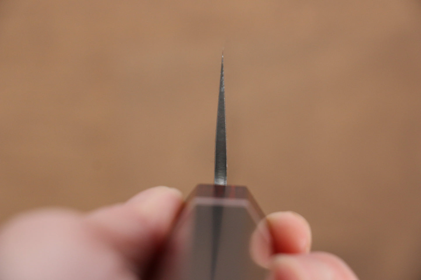 清助 V金10号 ダマスカス 三徳包丁 180mm 黒合板柄 - 清助刃物