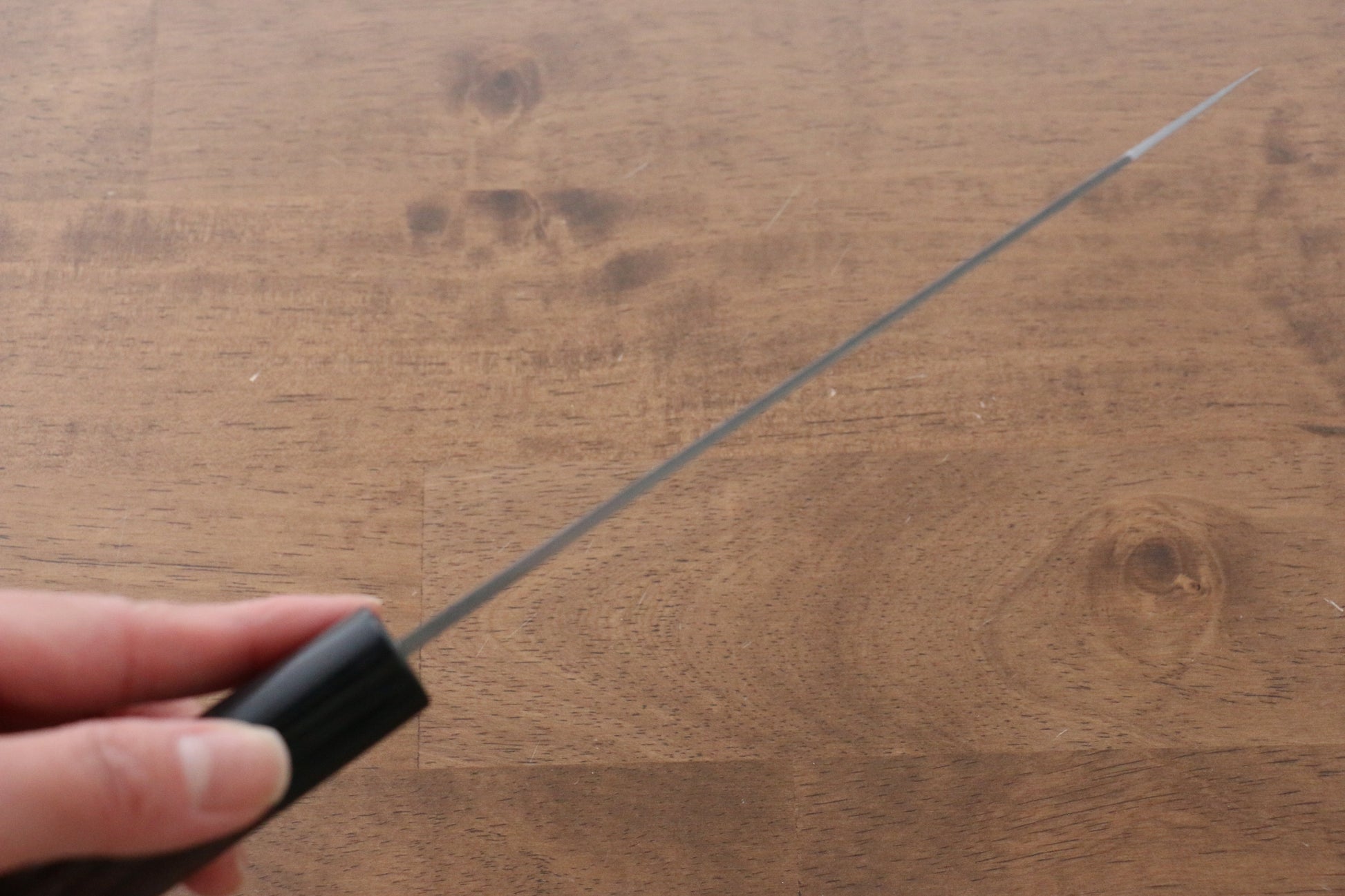 兼常 青ニ鋼 ダマスカス 切付包丁  170mm 紫檀柄 - 清助刃物