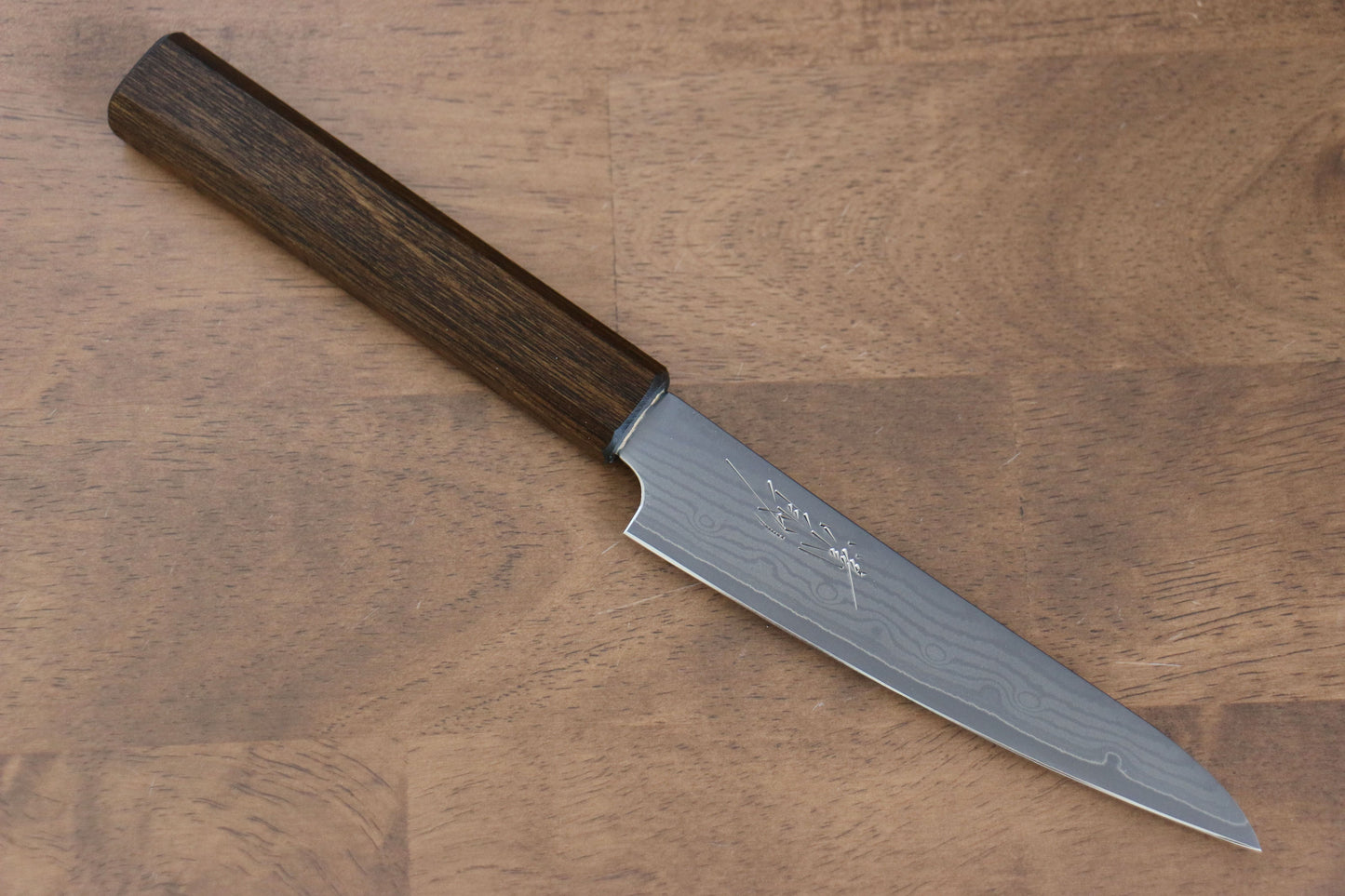 清助 V金10号 63層ダマスカス ペティーナイフ 130mm 樫柄 - 清助刃物