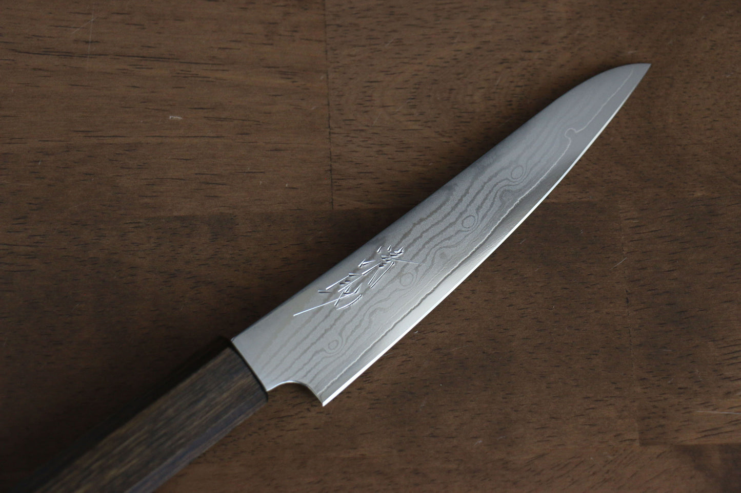 清助 V金10号 63層ダマスカス ペティーナイフ 130mm 樫柄 - 清助刃物