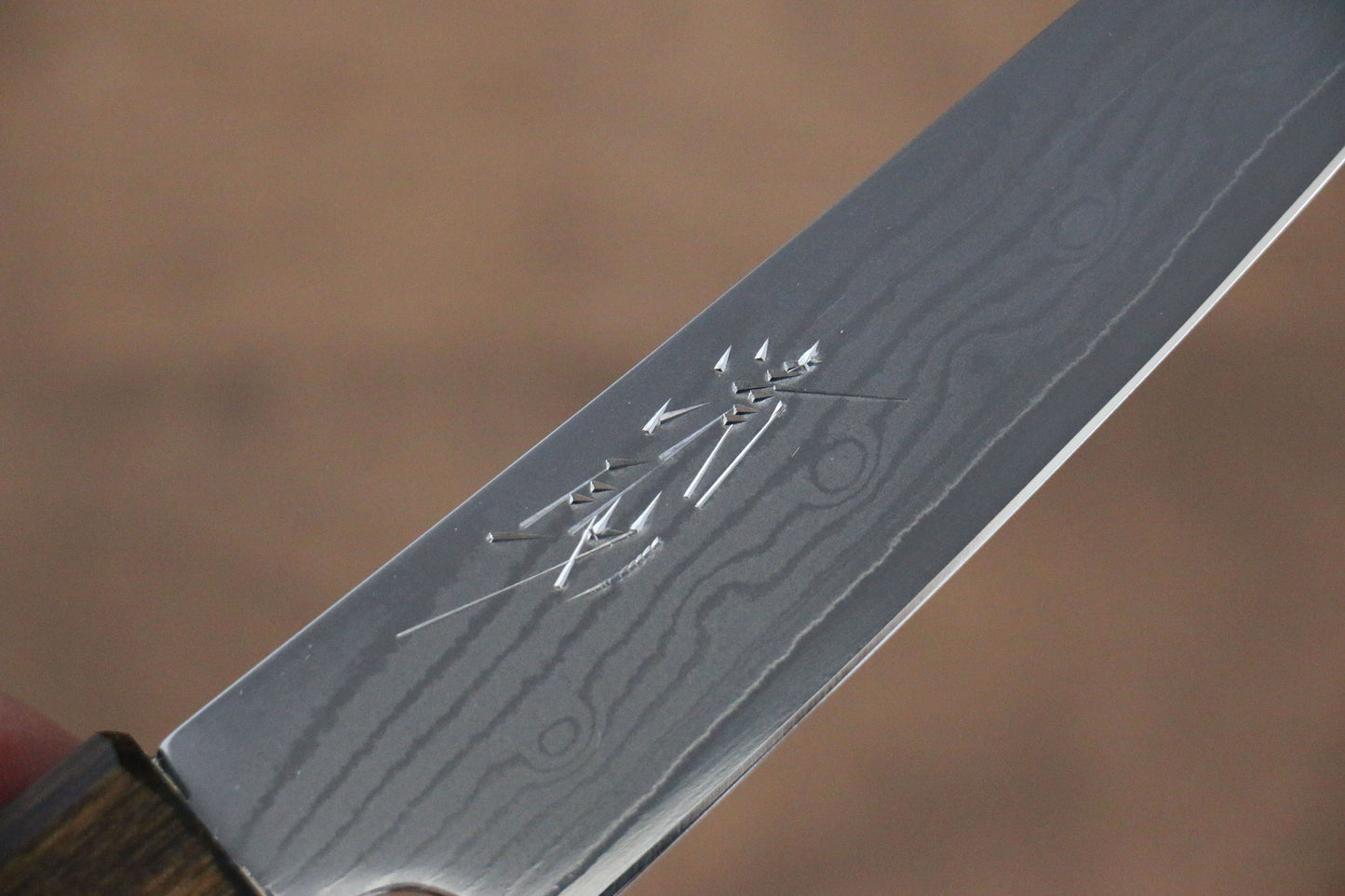 清助 V金10号 63層ダマスカス ペティーナイフ 130mm 樫柄 - 清助刃物