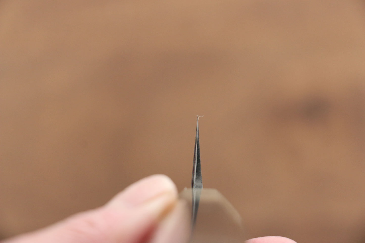 實光 至光 白鋼 先丸柳刃包丁 240mm 両側リング付き黒檀柄 - 清助刃物