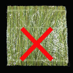 長谷川まな板 巻きす M 250mm x 240mm - 清助刃物