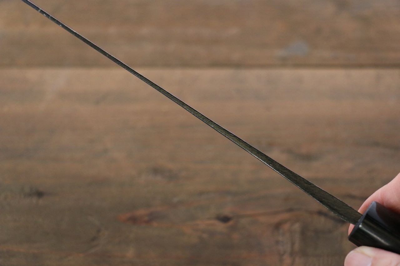 岩井 貴行 青ニ鋼 黒打 菜切包丁 165mm 紫檀柄 - 清助刃物