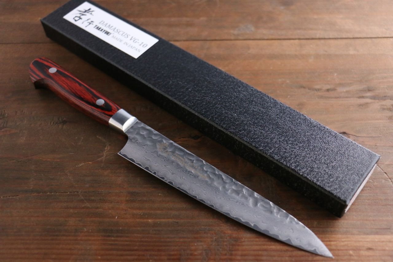 堺 孝行 33層 ダマスカス 牛刀包丁 210mm, 三徳包丁 & ペティナイフ 150mm セット - 清助刃物