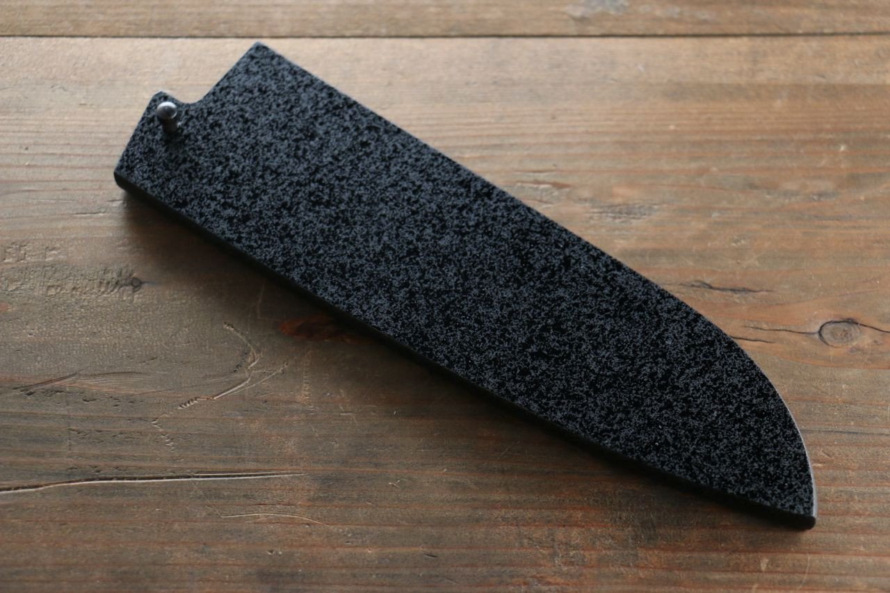 黒石目鞘 三徳用 黒合板ピン付き 180mm - 清助刃物