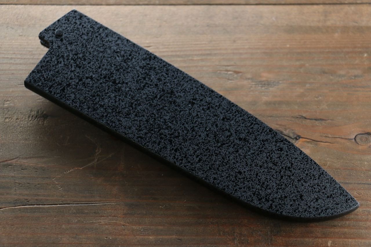 黒石目鞘 三徳用 黒合板ピン付き 180mm - 清助刃物