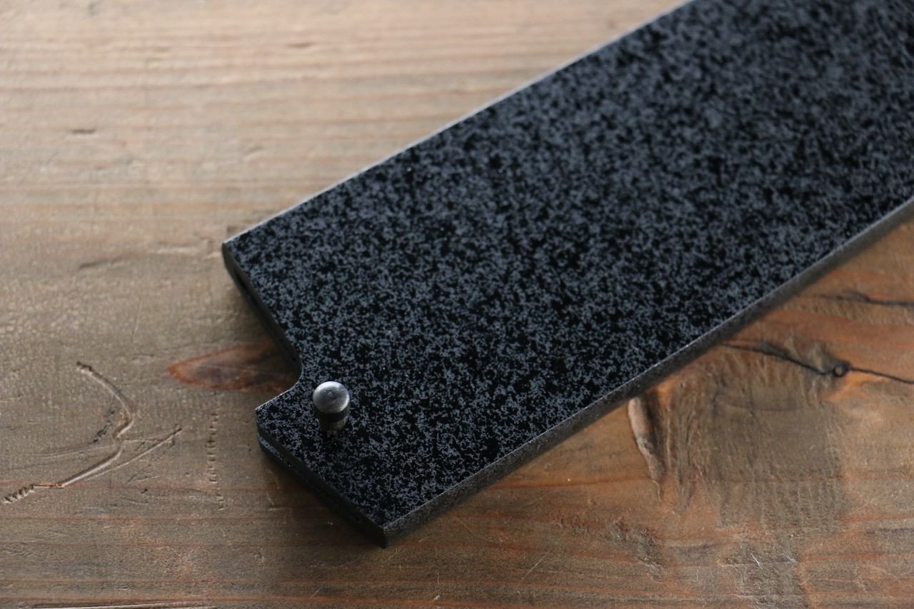 黒石目鞘 三徳用 黒合板ピン付き 180mm - 清助刃物