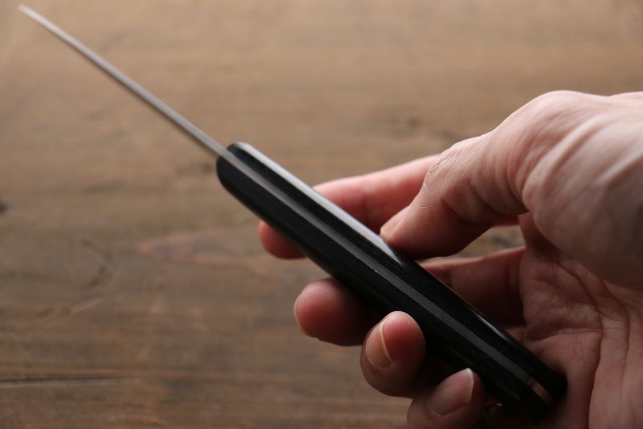 伊勢屋 V金10号 ダマスカス パーリングナイフ  76mm - 清助刃物