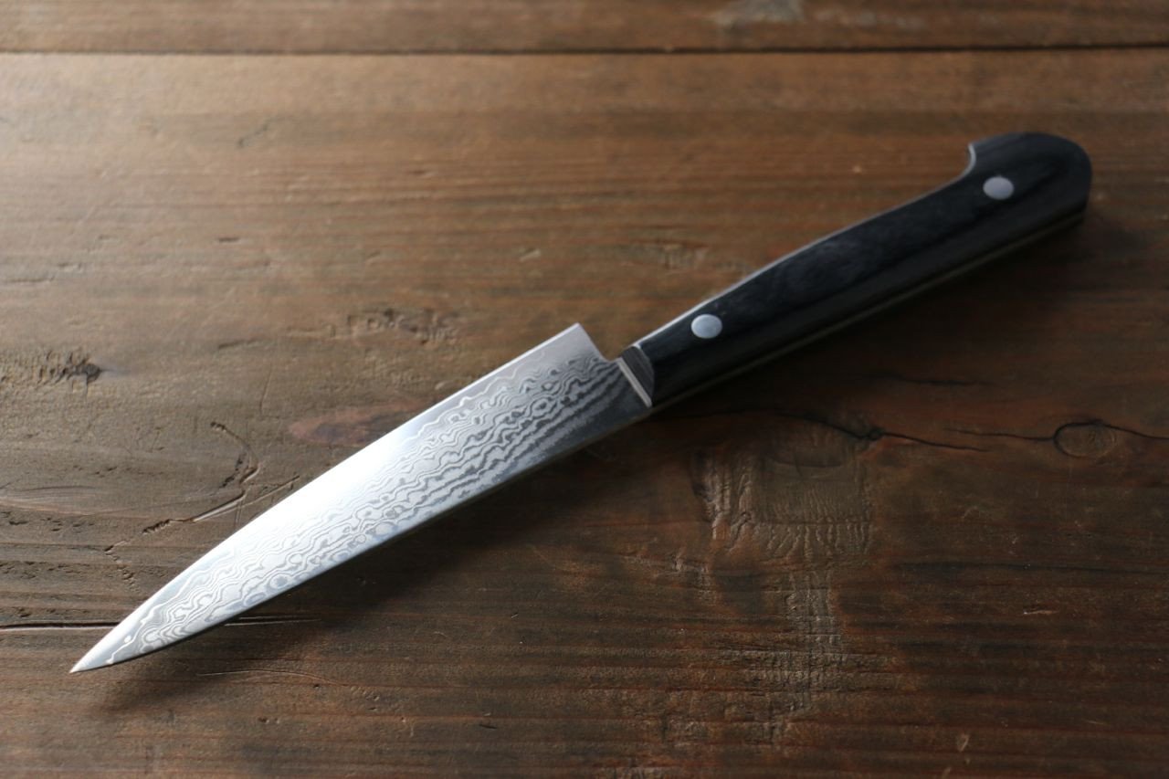 伊勢屋 V金10号 ダマスカス ペティーナイフ 120mm - 清助刃物