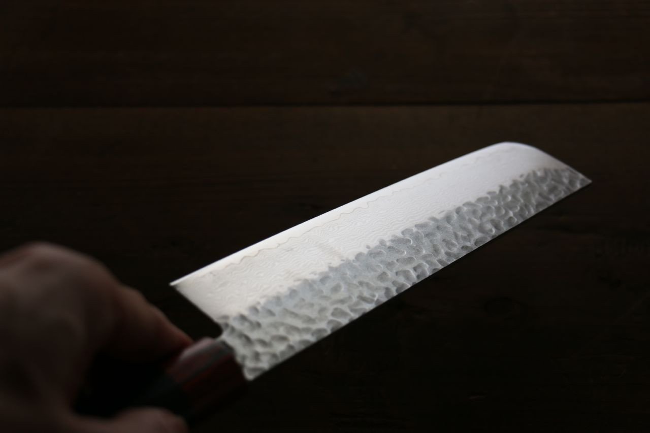 伊勢屋 V金10号 ダマスカス 薄刃包丁  180mm - 清助刃物