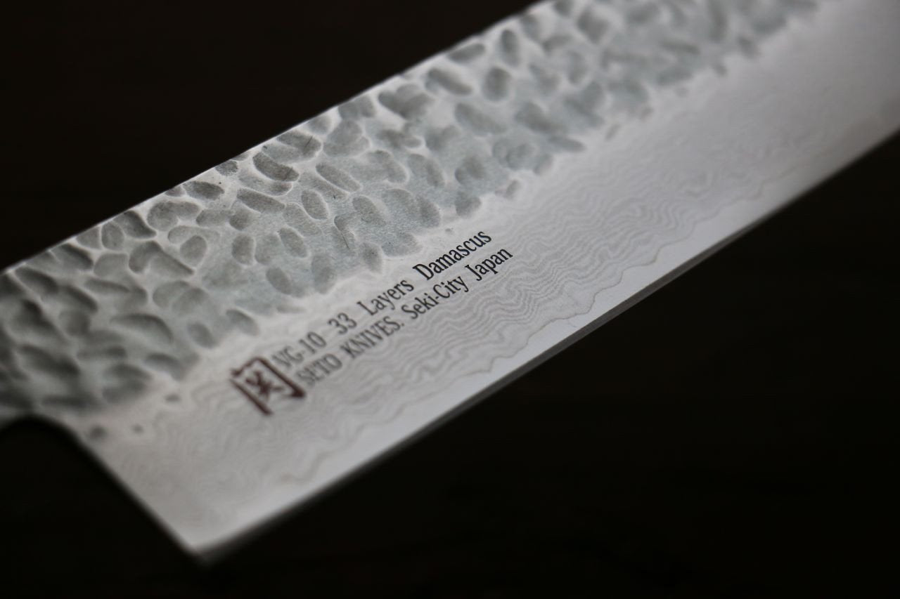 伊勢屋 V金10号 ダマスカス 薄刃包丁  180mm - 清助刃物