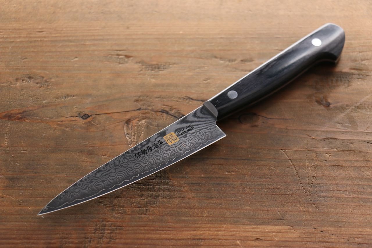 伊勢屋 V金10号 ダマスカス ペティーナイフ 120mm - 清助刃物