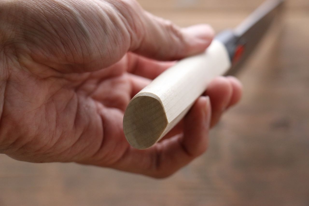 田中 誠貴 青ニ鋼 17層ダマスカスダマスカス 三徳包丁 165mm 朴柄 - 清助刃物