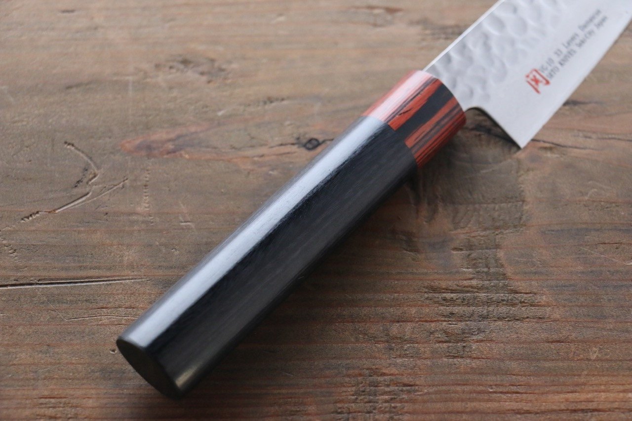 伊勢屋 V金10号 ダマスカス 小三徳包丁 135mm - 清助刃物