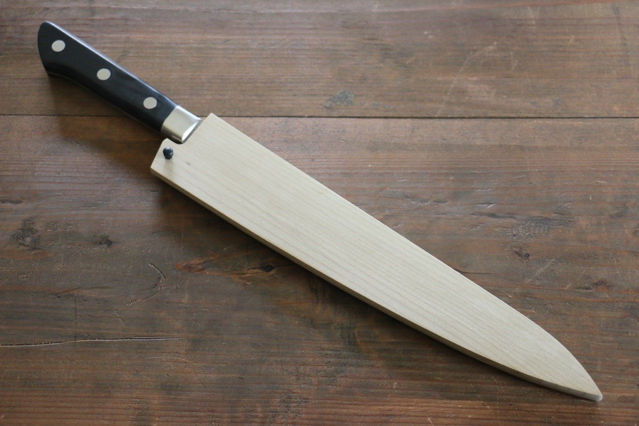 朴鞘 筋引き包丁用 黒合板ピン付き 240mm - 清助刃物