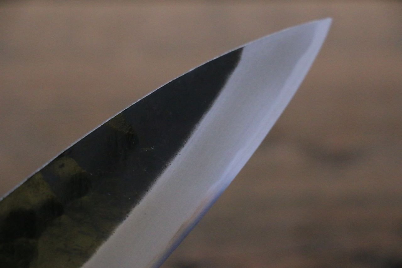 岩井 貴行 青ニ鋼 黒打 舟行包丁 165mm 紫檀柄 - 清助刃物