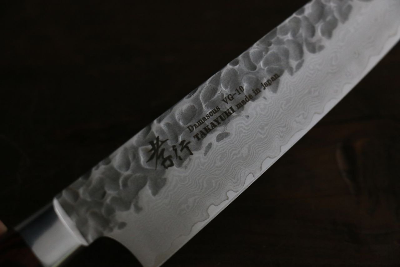 堺 孝行 33層 ダマスカス 牛刀包丁 180mm & ペティナイフ 120mm セット - 清助刃物