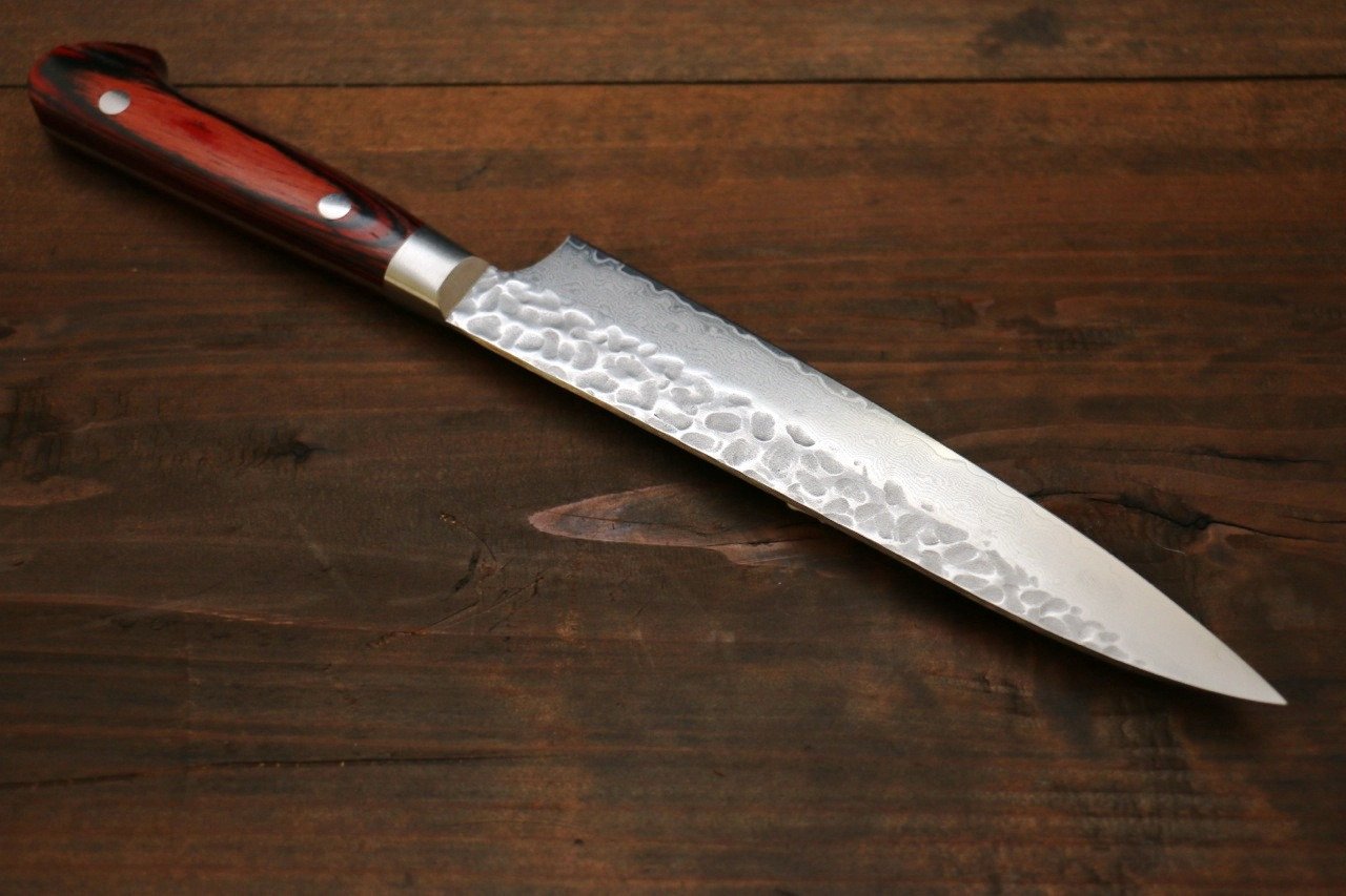 堺 孝行 33層 ダマスカス 三徳包丁 & ペティナイフ 150mm セット - 清助刃物