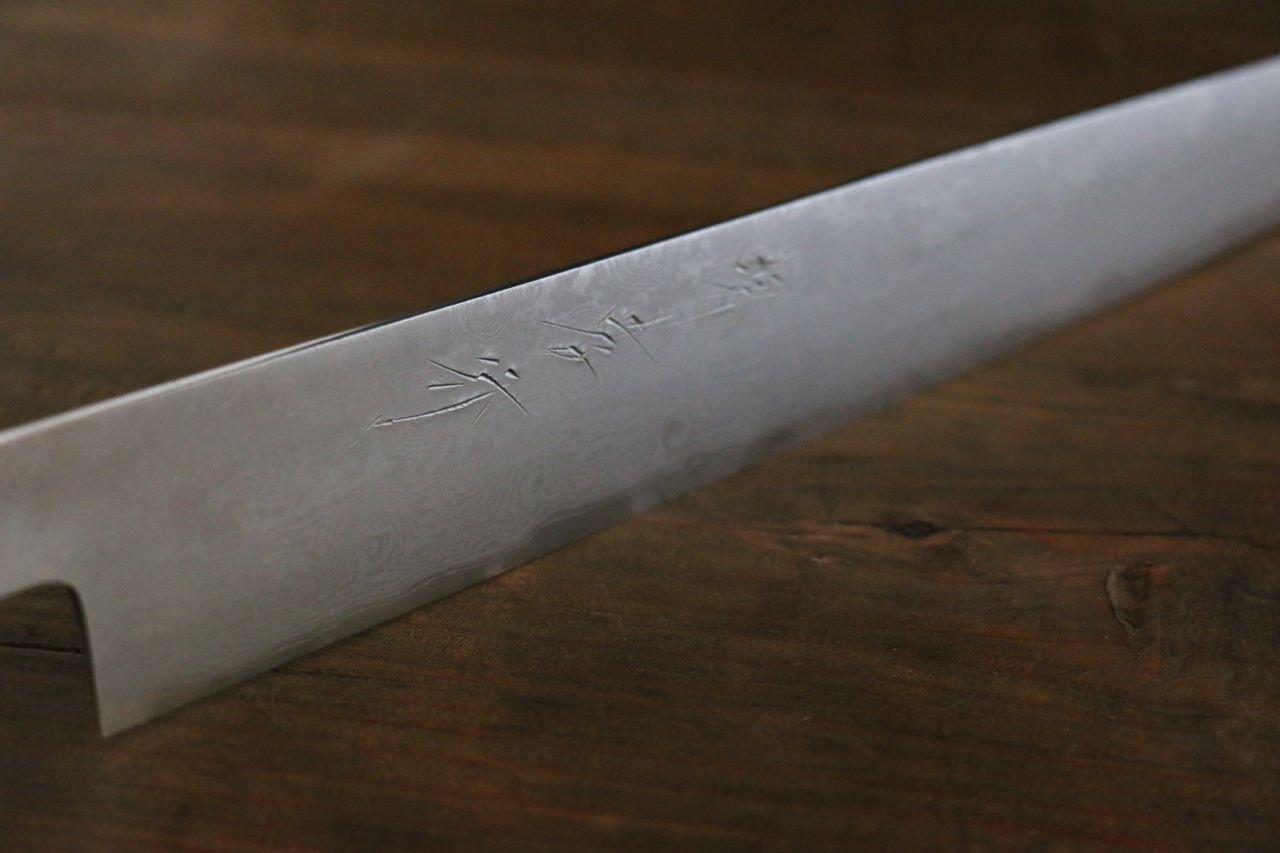 堺 孝行 銀三鋼 ダマスカス 筋引包丁 240mm - 清助刃物