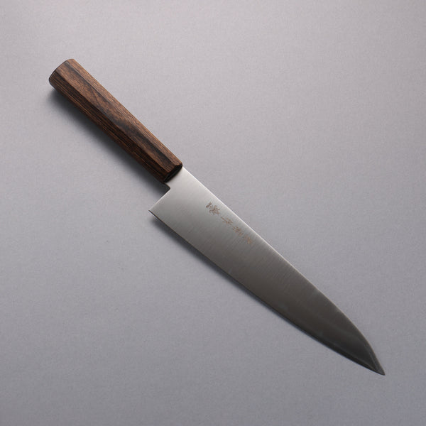 兼常作 一途 牛刀 包丁 210mm 7寸 VG10 日本製 新品 和牛刀 兼常 一途 V金10号 牛刀包丁 210mm 茶合板柄 – 清助刃物 Japan