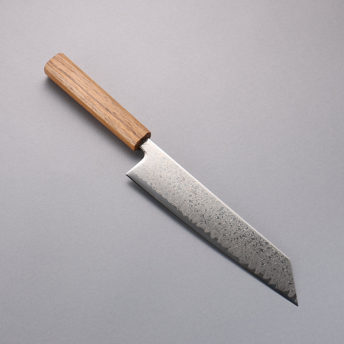 清助 SLD鋼 49層ダマスカス 切付牛刀包丁 210mm 樫柄 – 清助刃物 Japan