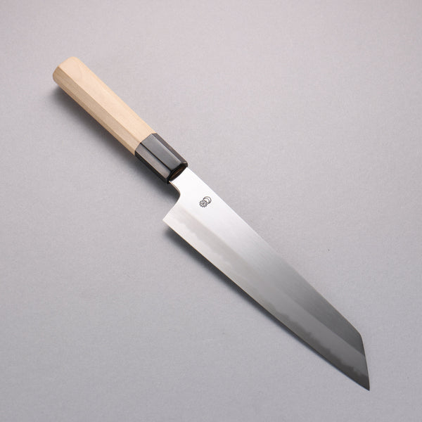 菊月 白ニ鋼 霞研 切付牛刀包丁 210mm 朴柄 – 清助刃物 Japan