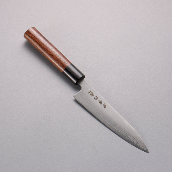 【新品未使用】清助 SLD鋼 49層ダマスカス ペティーナイフ　135mm 兼常 青ニ鋼 ダマスカス ペティーナイフ 135mm 紫檀柄 – 清助刃物 Japan