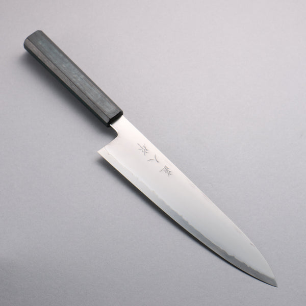 明神直人 SG2 霞研 牛刀包丁 240mm 樫 （藍染め）柄 – 清助刃物 Japan