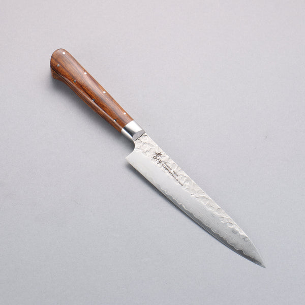 【堺打刃物】堺兼近作 藤井啓市 ダマスカス ペティ150mm 新品 堺 孝行 VG10 33層 ダマスカス ペティーナイフ 150mm デザートアイアン