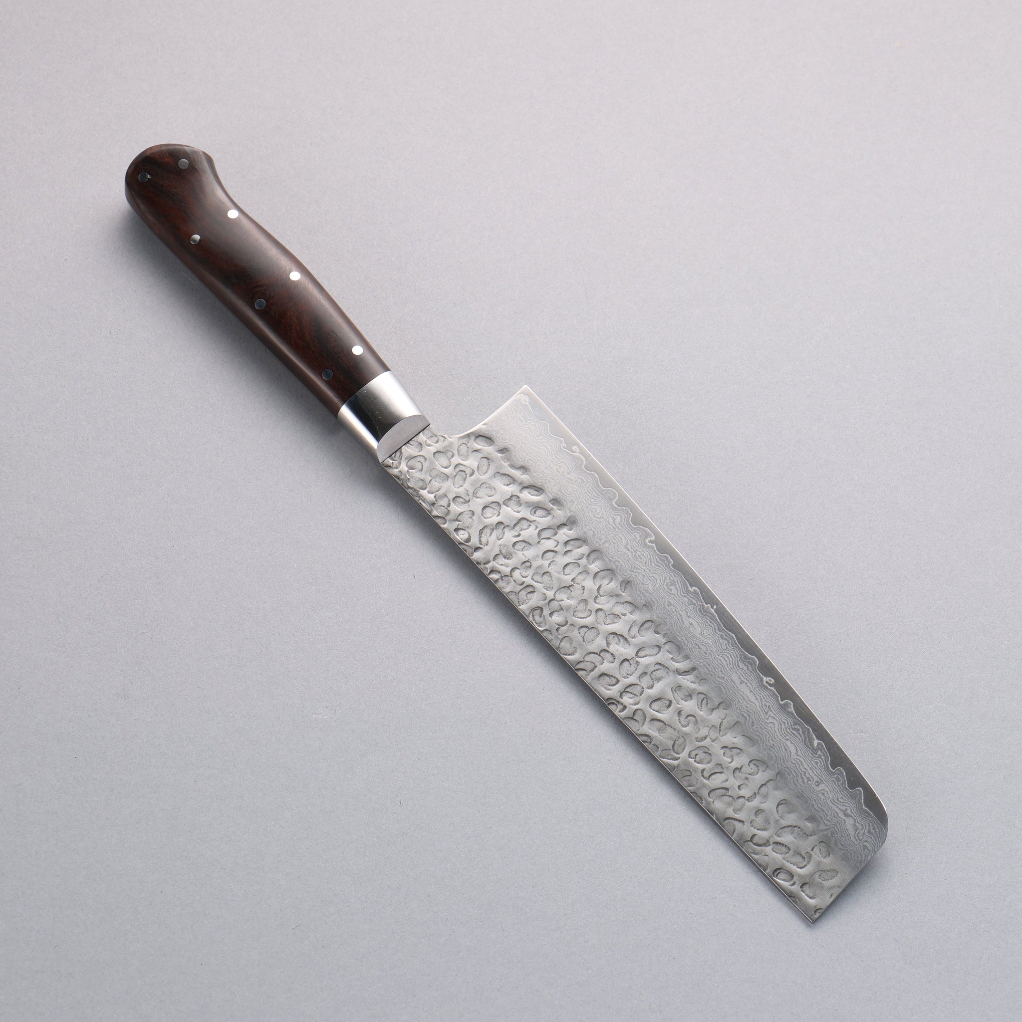 堺 孝行 VG10 33層 ダマスカス 菜切包丁 160mm デザートアイアンウッド（杉原モデル）柄 - 清助刃物