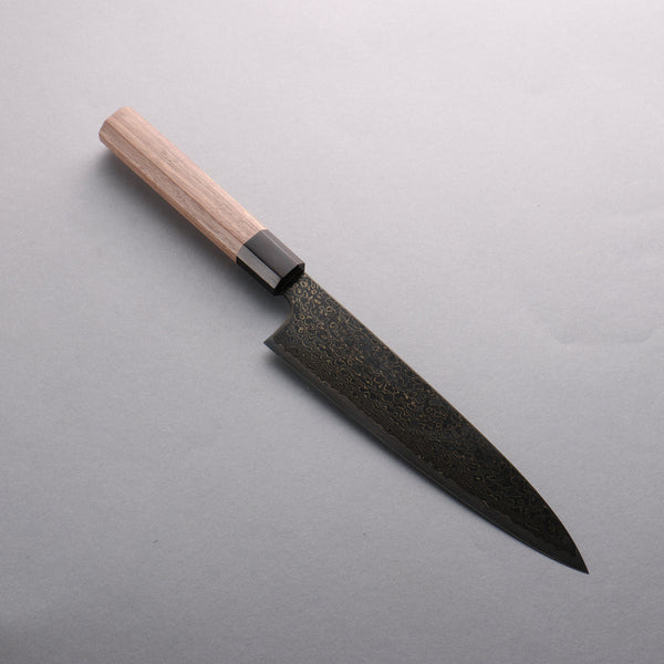 景清 ZA-18 ダマスカス 黒染 牛刀包丁 210mm ウォルナット柄 – 清助