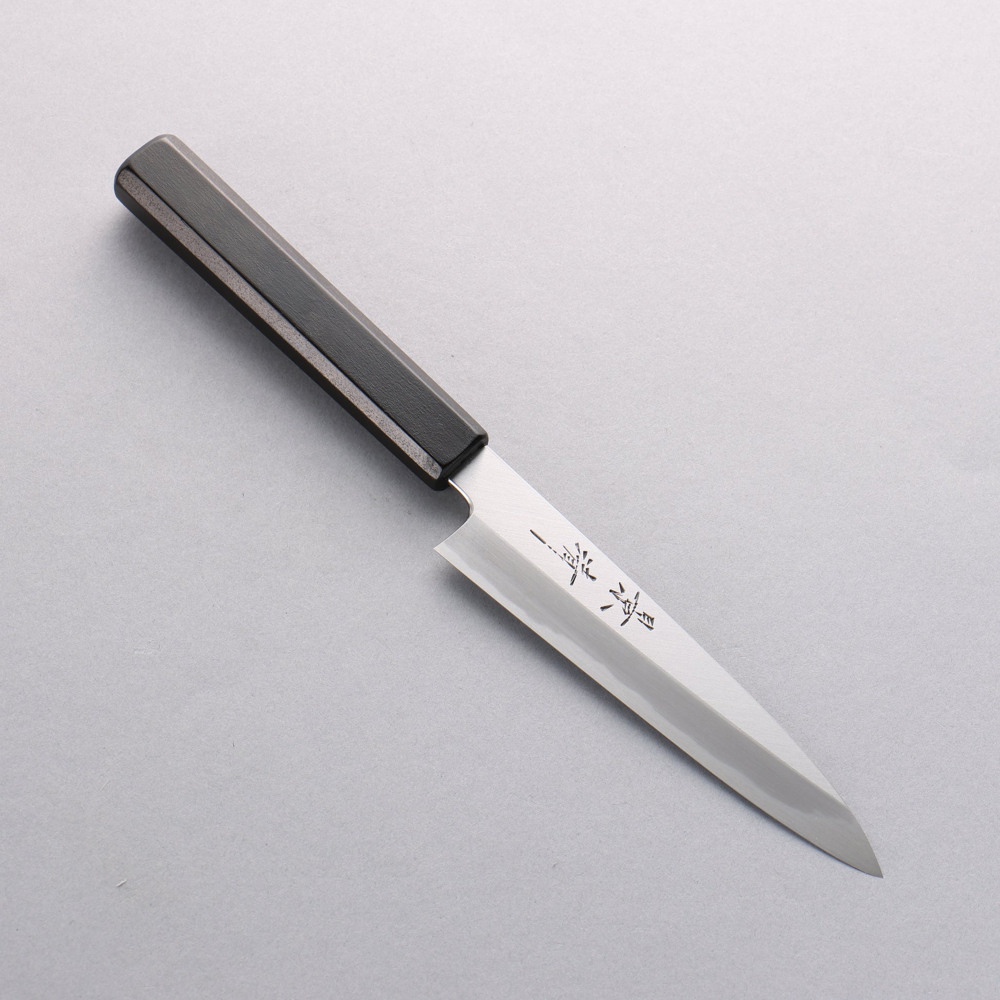 景清 白鋼 ペティーナイフ 150mm 漆塗り (朴)柄 - 清助刃物