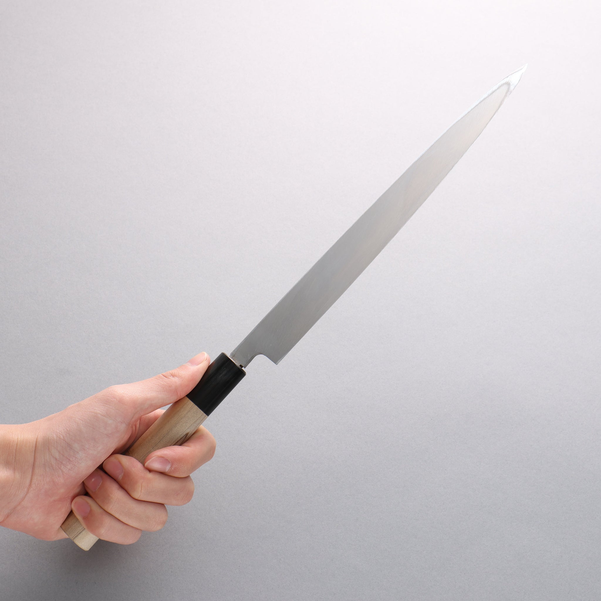 堺 孝行 【左利き用】 INOX 柳刃包丁 朴柄 - 清助刃物