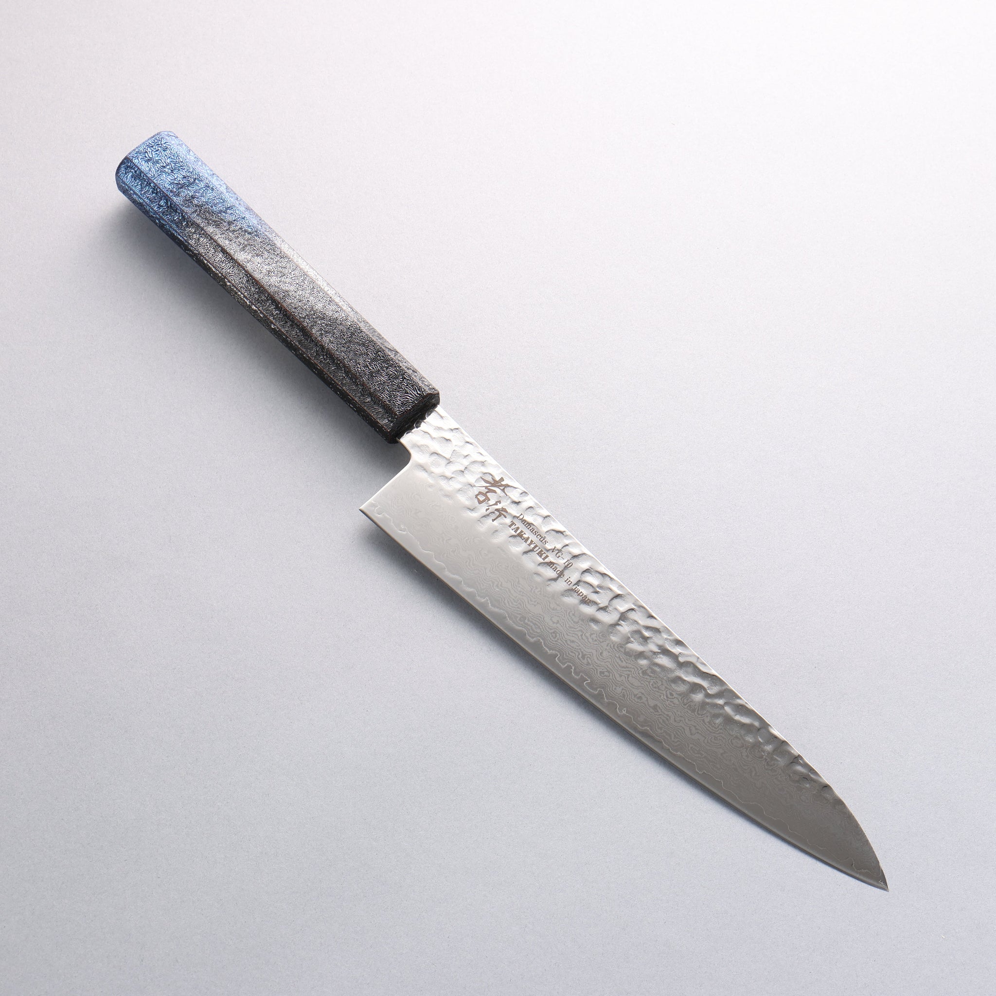 堺 孝行 琳凰 VG10 33層 ダマスカス 牛刀包丁 和包丁 210mm 青漆塗り柄 - 清助刃物