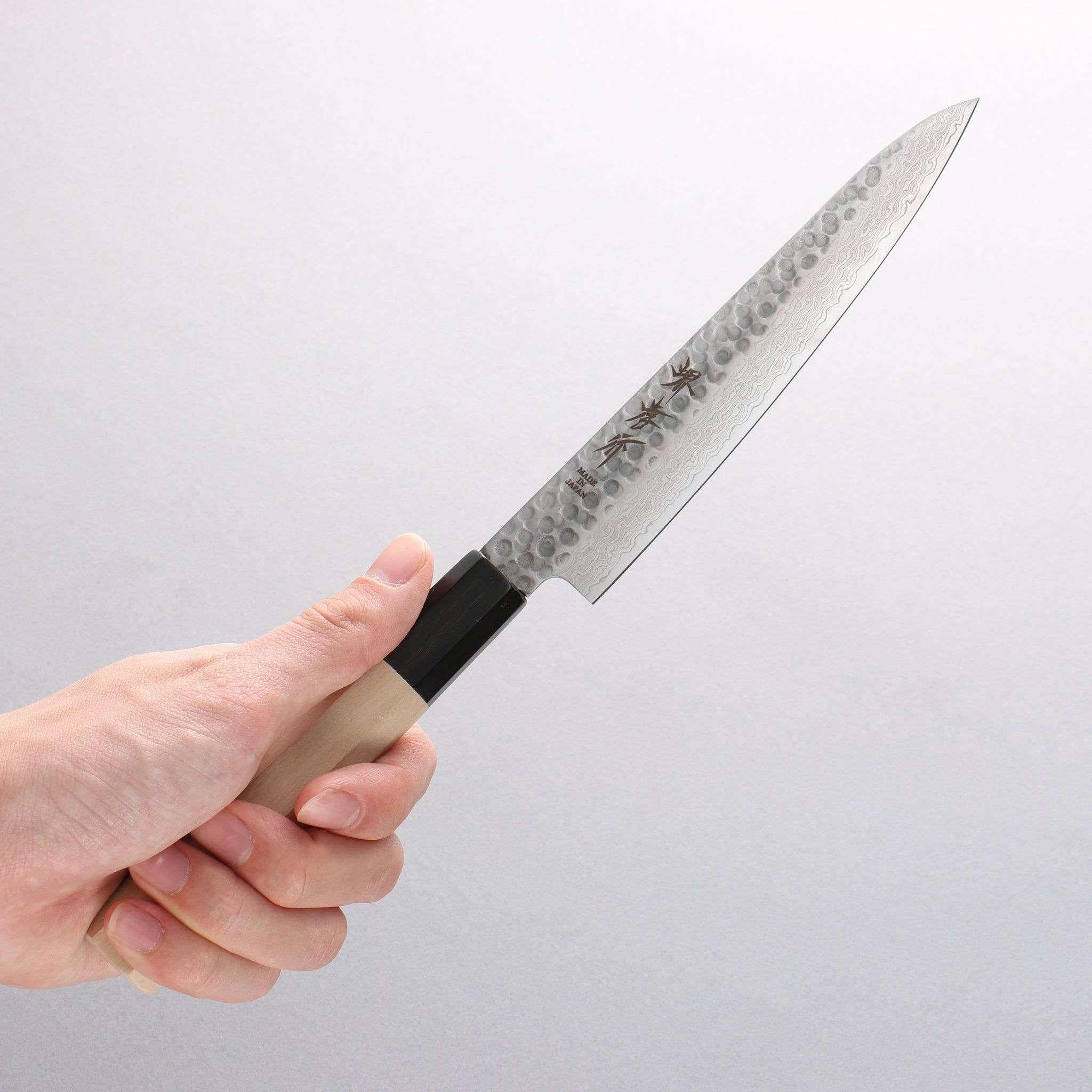 堺 孝行 AUS10 45層ダマスカス ペティーナイフ 150mm - 清助刃物