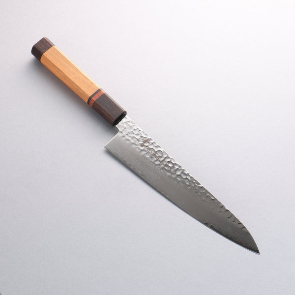 堺 孝行 VG10 33層 ダマスカス 牛刀包丁 和包丁 210mm 山桜 (十二角)柄