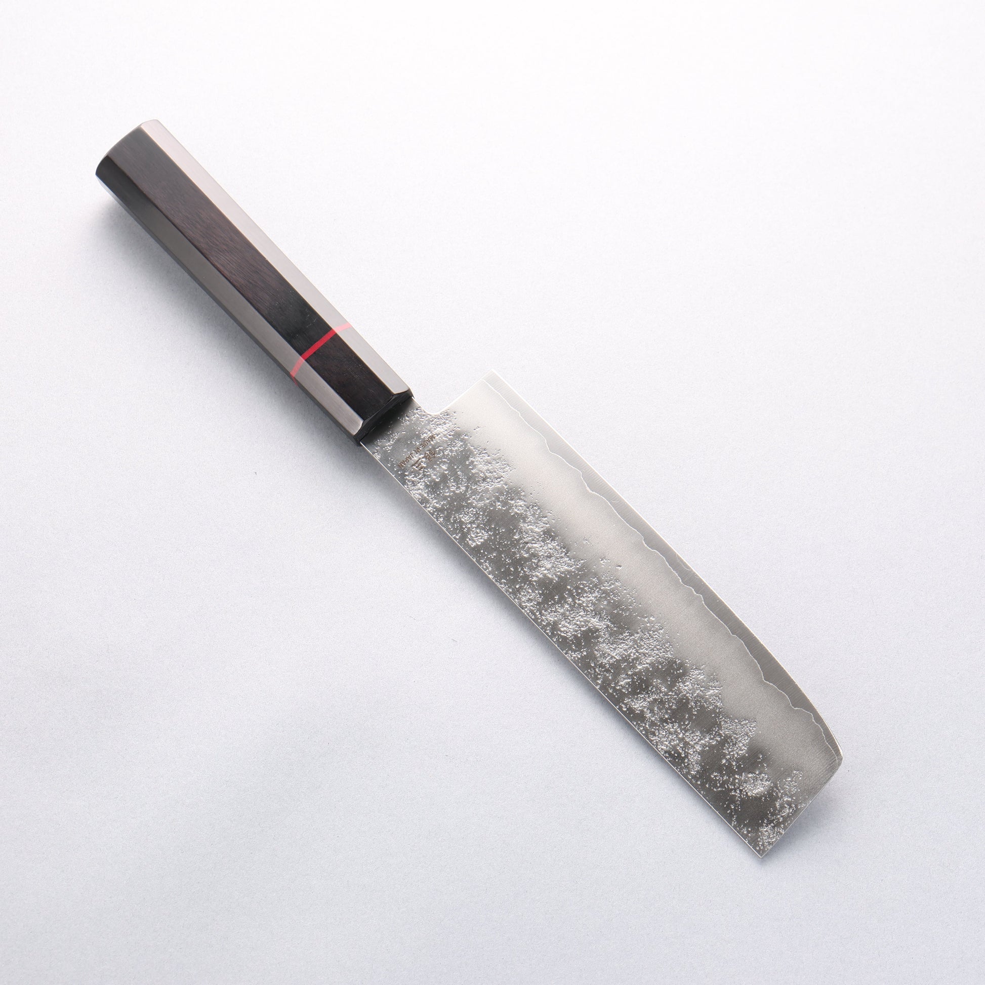 樋口 銀三鋼 梨地 薄刃包丁 165mm 黒合板柄 - 清助刃物