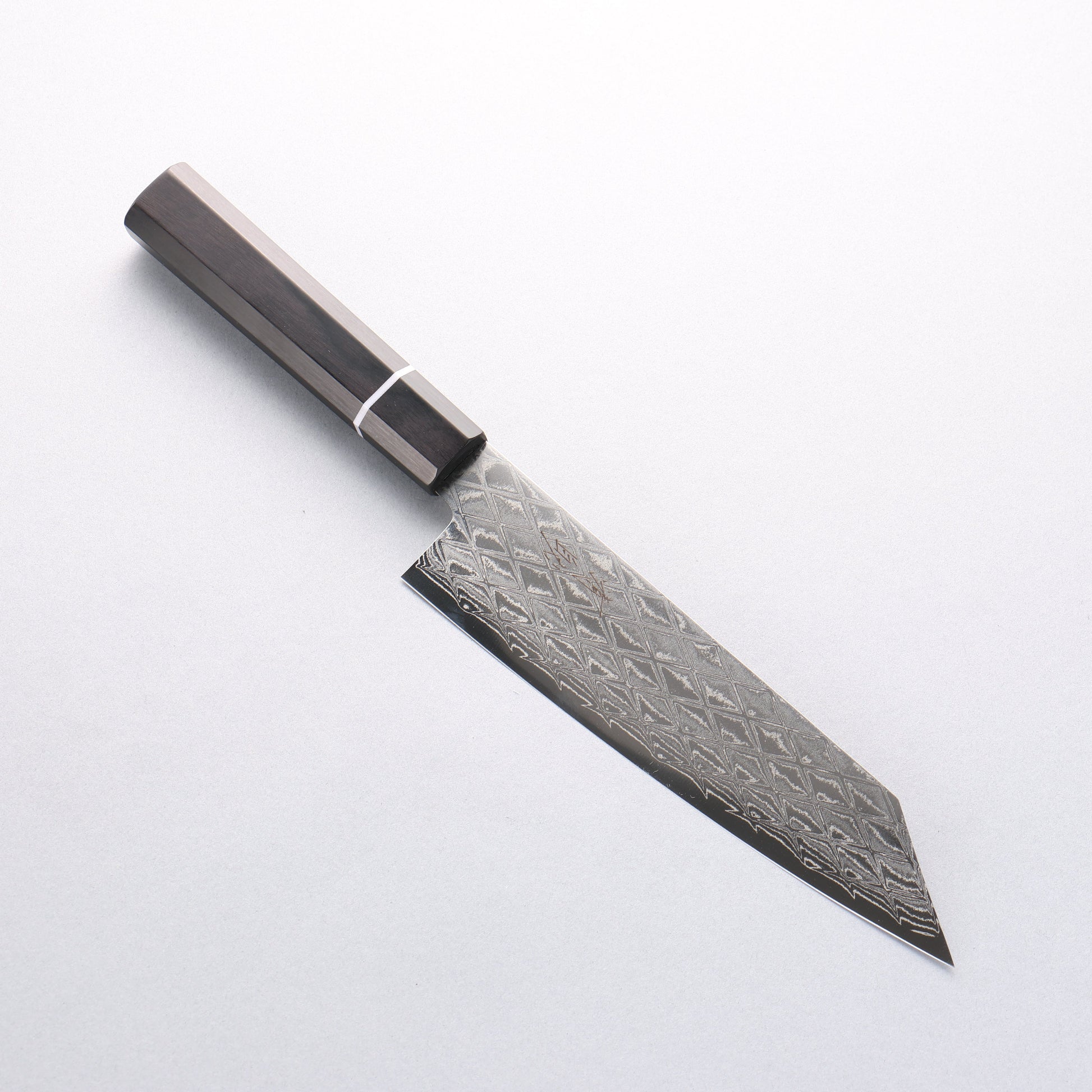 清助 AUS10 ミラークロス 文化包丁 180mm 黒合板柄 - 清助刃物