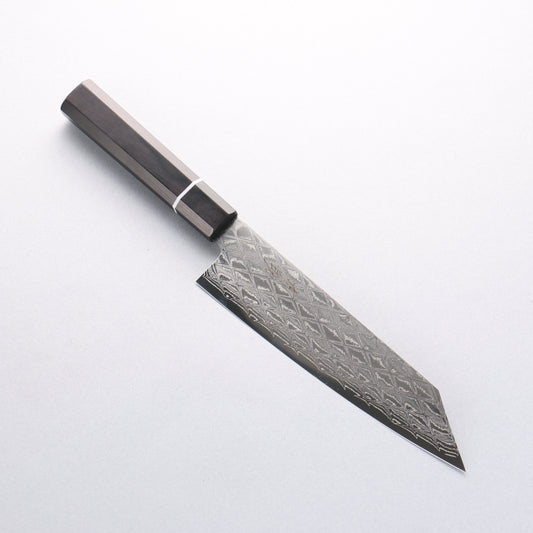 清助 AUS10 ミラークロス 文化包丁 180mm 黒合板柄 - 清助刃物