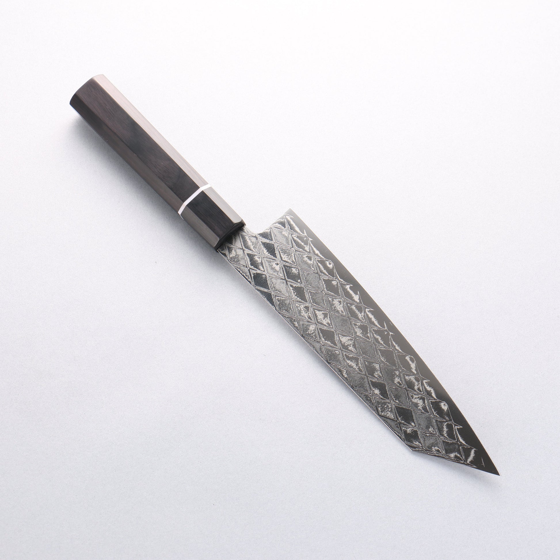 清助 AUS10 ミラークロス 文化包丁 180mm 黒合板柄 - 清助刃物