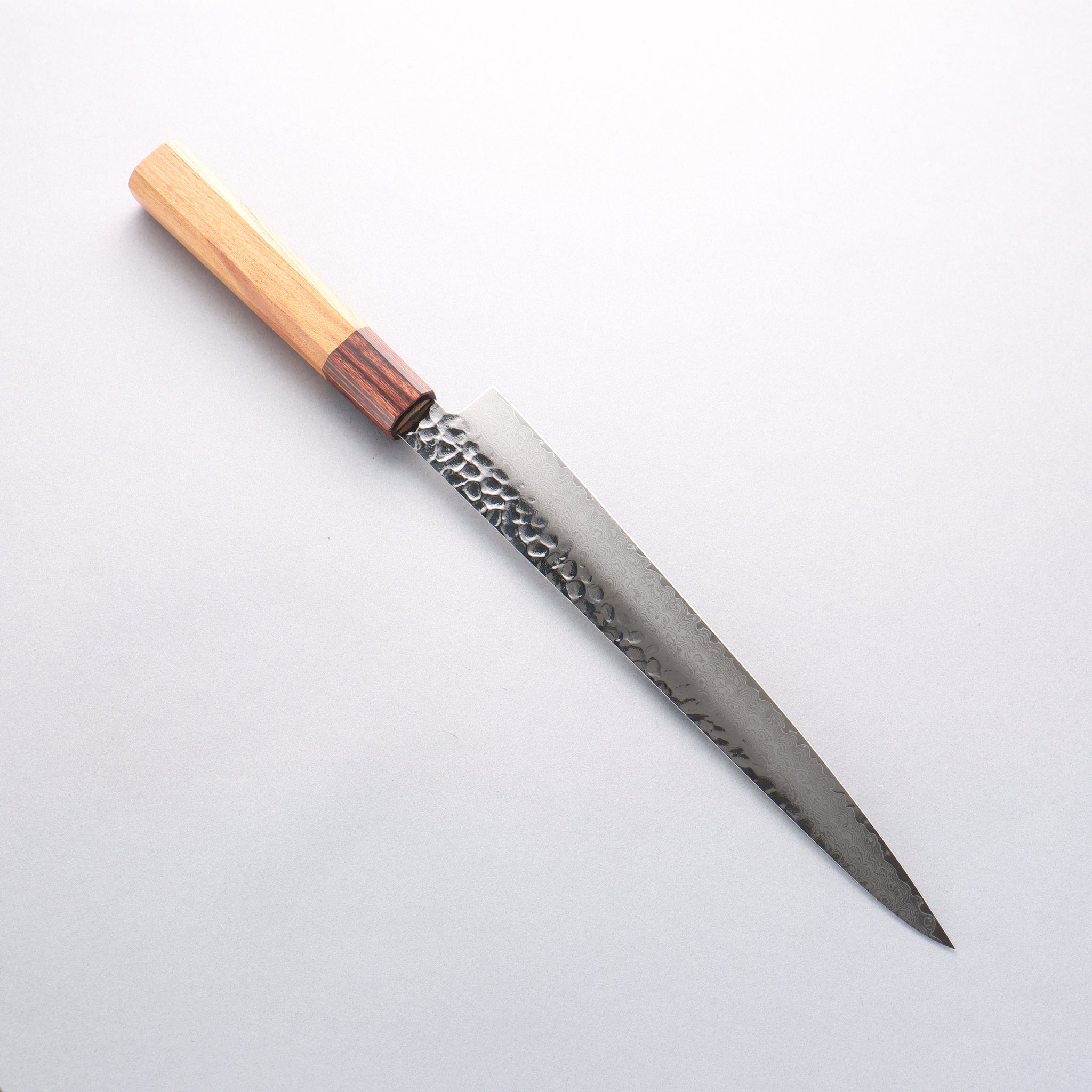 堺 孝行 V金10号 33層ダマスカス 筋引包丁 240mm ケヤキ柄 - 清助刃物