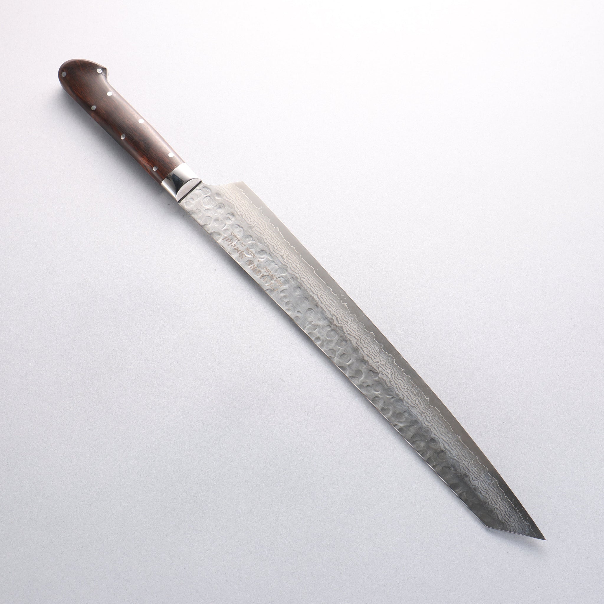 堺 孝行 VG10 33層 ダマスカス 切付柳刃包丁 270mm デザートアイアンウッド（杉原モデル）柄 - 清助刃物