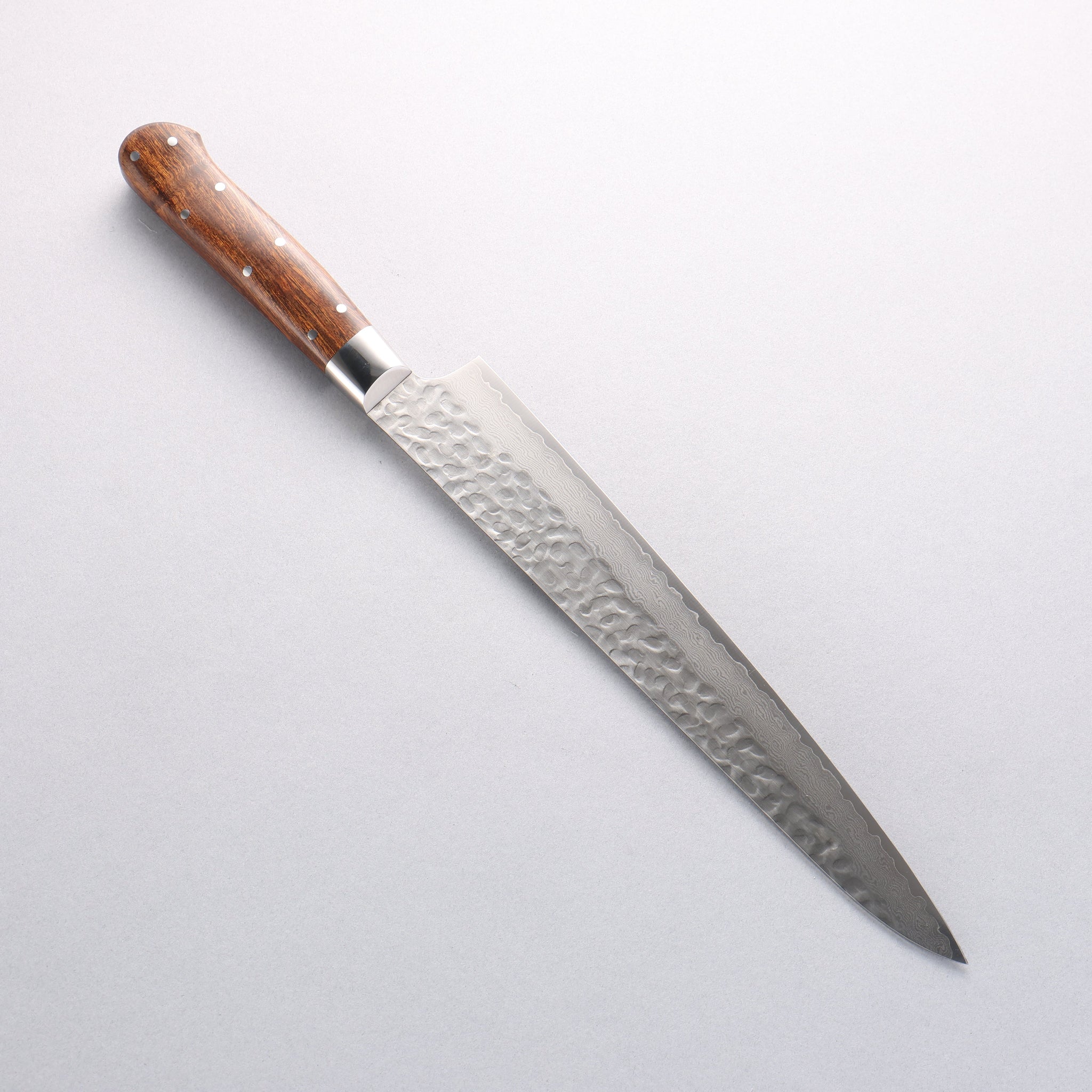 堺 孝行 VG10 33層 ダマスカス 筋引包丁 240mm デザートアイアンウッド（杉原モデル）柄 - 清助刃物