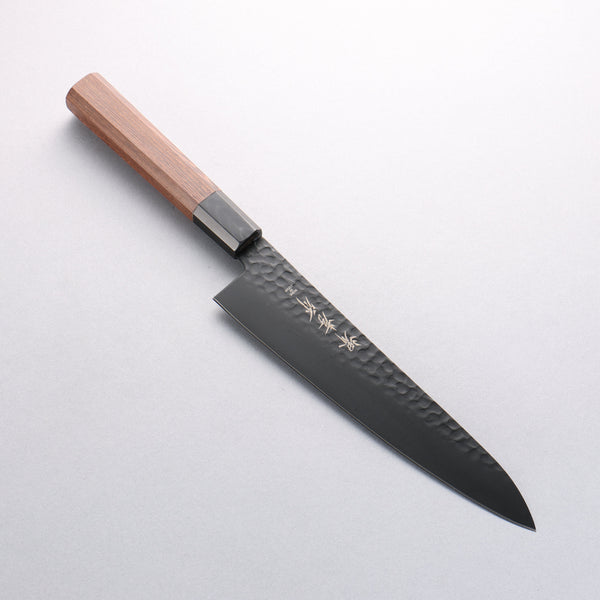 堺 孝行 黒影 V金10号 鎚目 テフロン加工 牛刀包丁 210mm ウエンジ柄