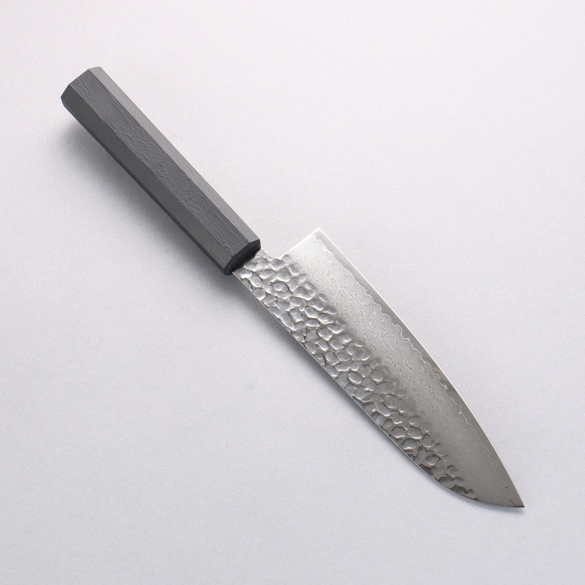 堺 孝行 なないろ VG10 33層 三徳包丁 180mm ABS樹脂(乾漆墨黒)柄 - 清助刃物